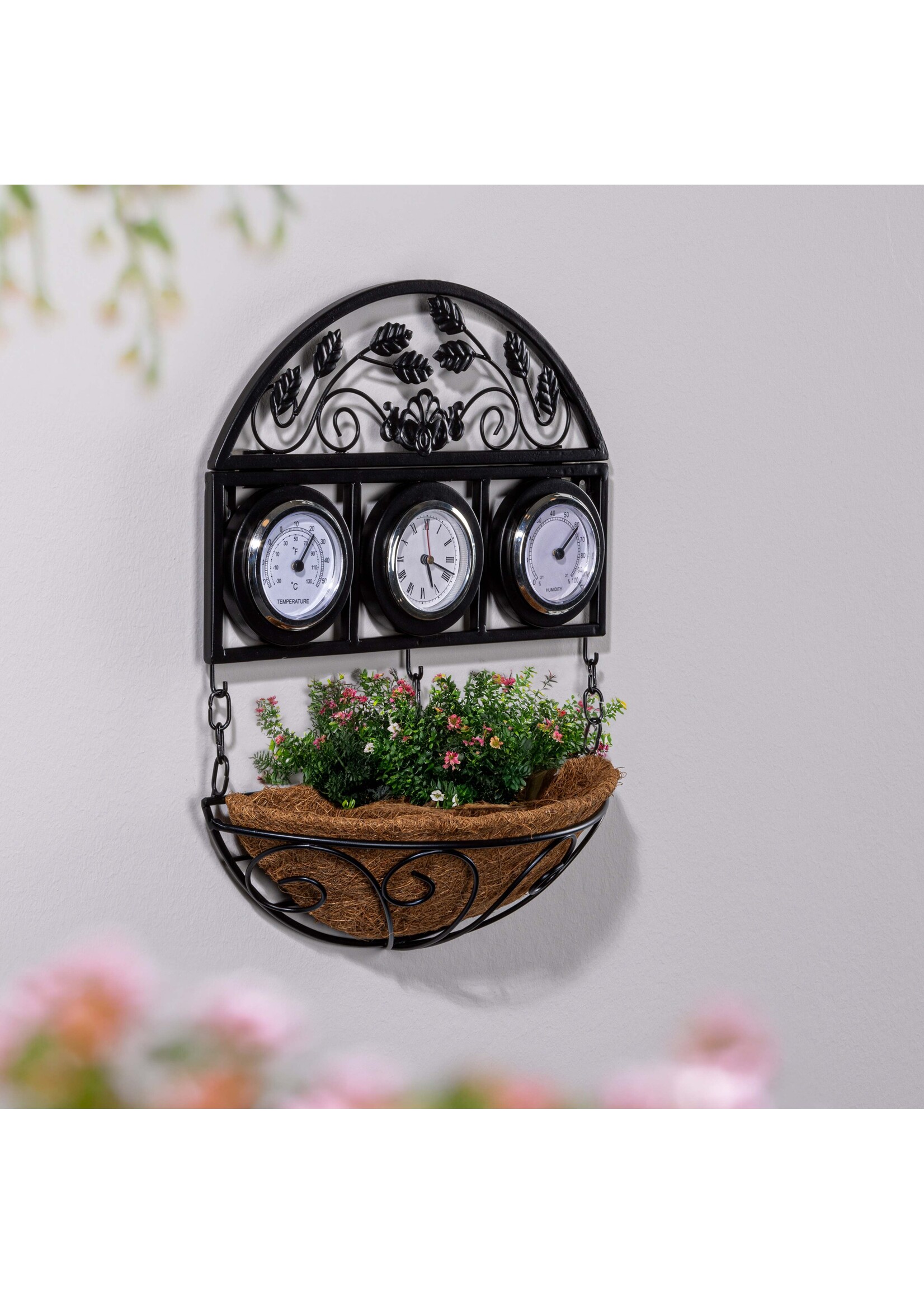 Wetterstation mit Blumenschale 57311