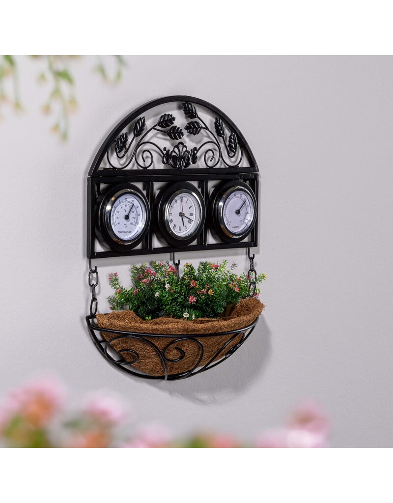 Wetterstation mit Blumenschale 57311