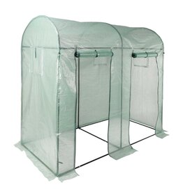 Gewächshaus mit 2 Türen und 4 Fenster 200x100x180cm 62409