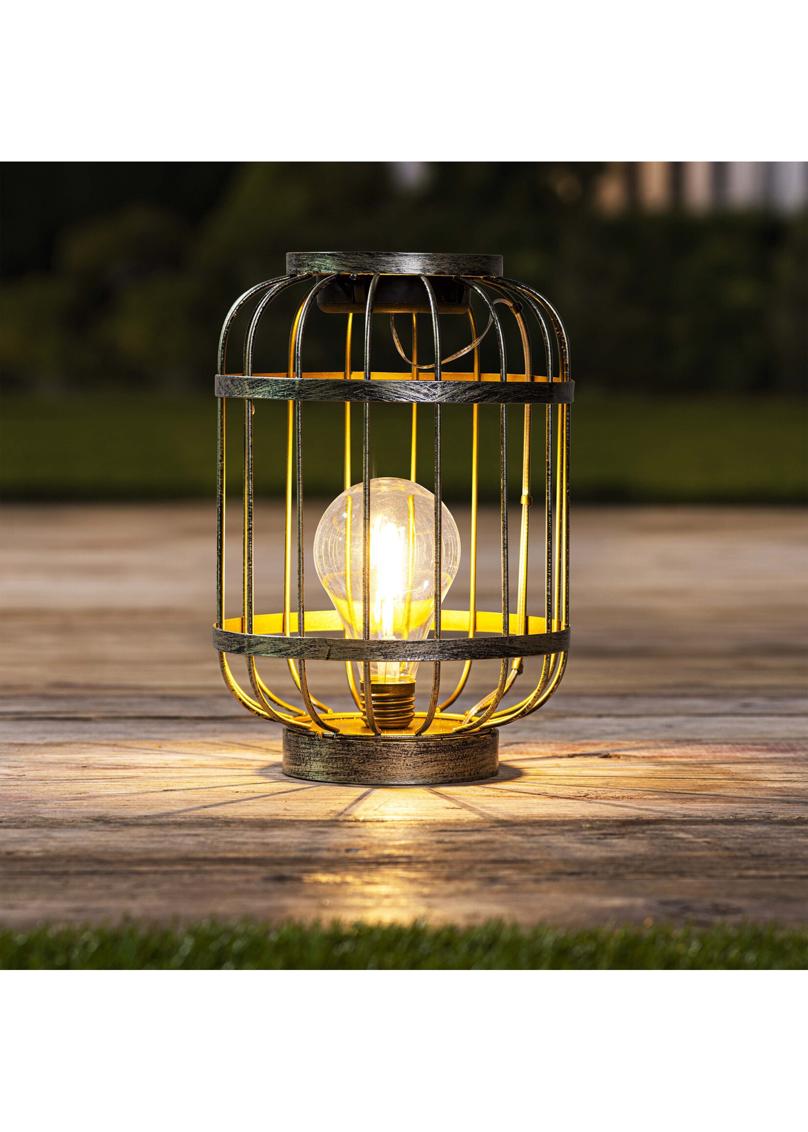 LED Solar Deko Laterne Lampe mit 2 warmweissen LEDs 70476