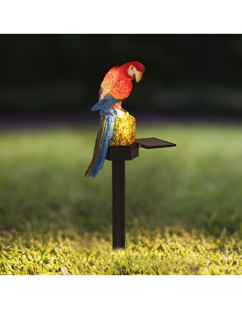 LED Solar Gartenstecker Papagei Höhe 28cm 70480