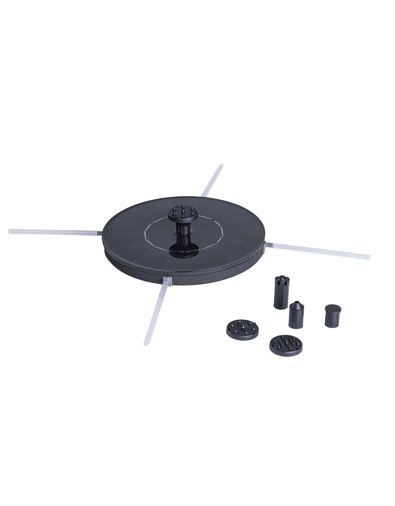 Solar Springbrunnen mit 7 Aufsätzen 70482