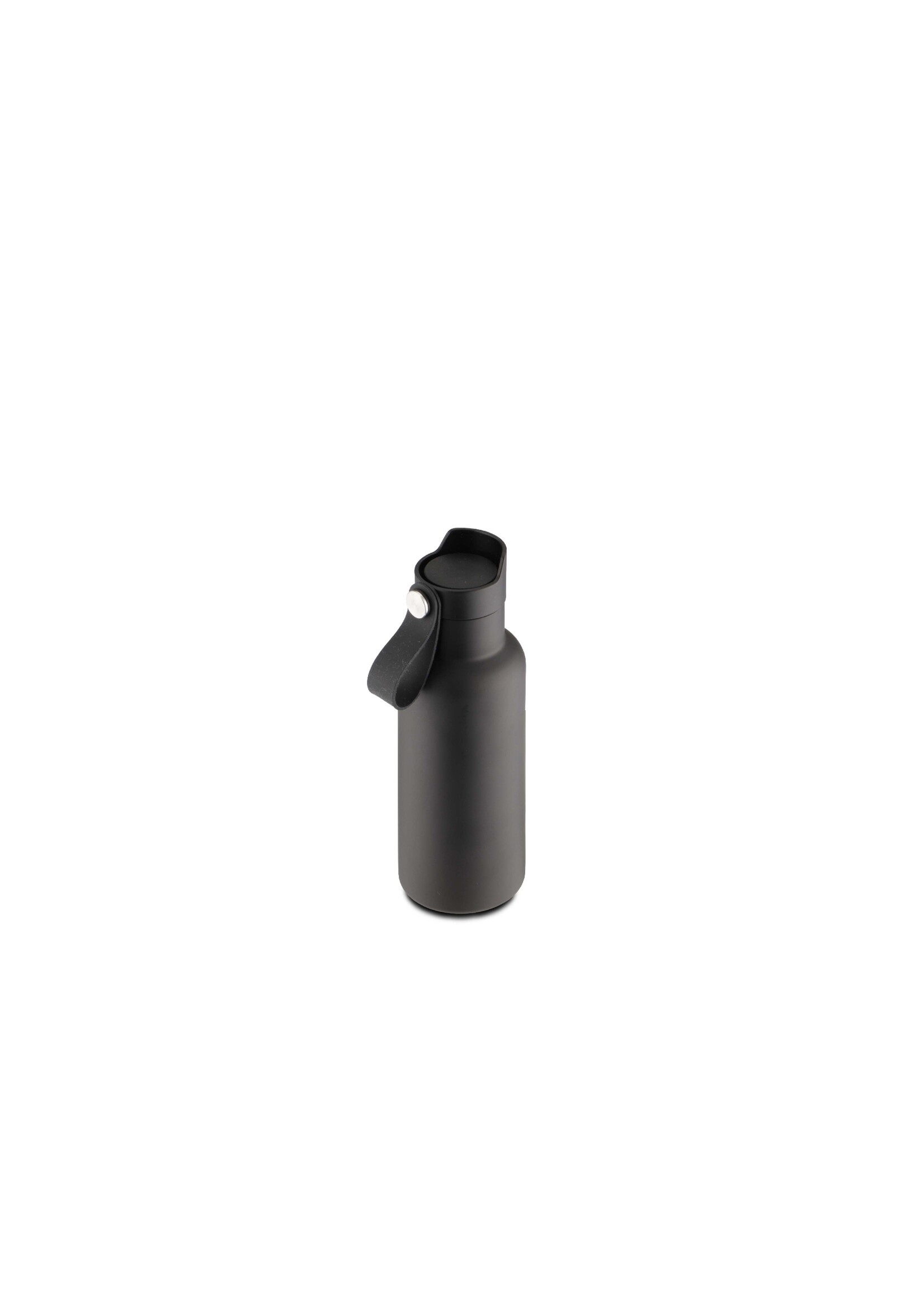 Weis 12672 Edelstahl Trinkflasche vakuumisoliert 500ml schwarz
