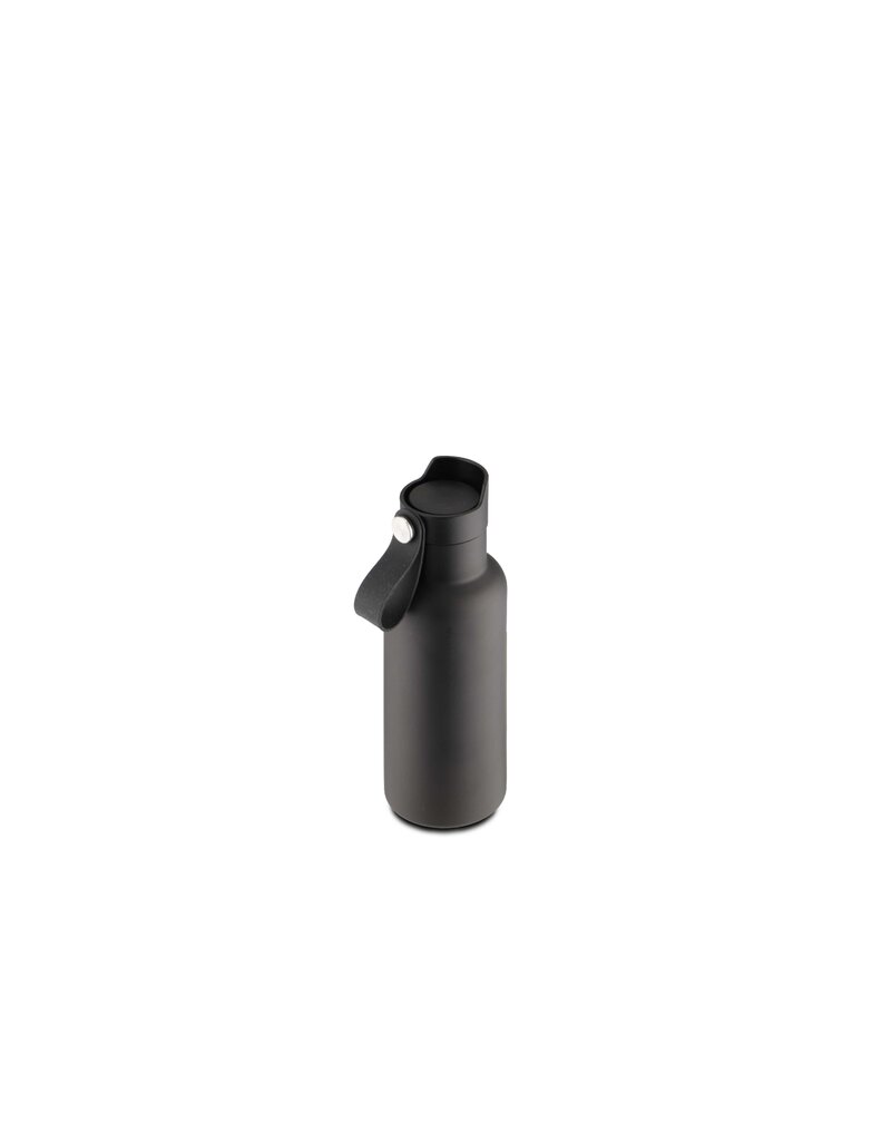 Weis 12672 Edelstahl Trinkflasche vakuumisoliert 500ml schwarz