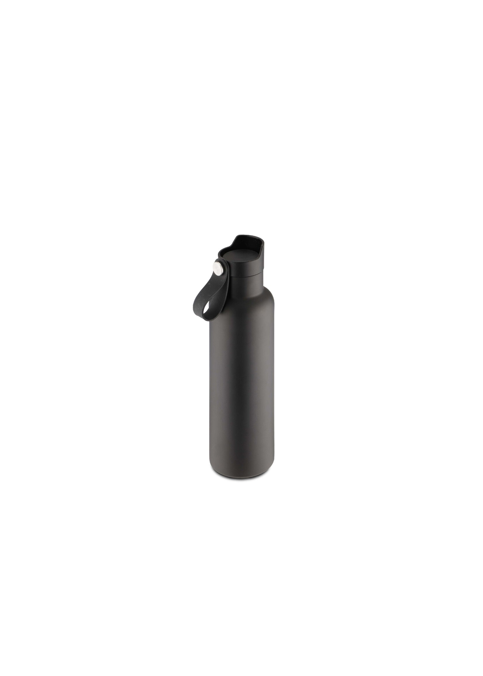 Weis 12682 Edelstahl Trinkflasche vakuumisoliert 700ml schwarz