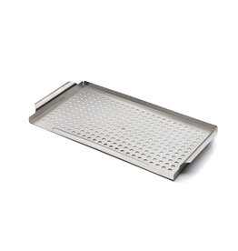 Weis 15280 Grilltablett aus Edelstahl 42 x 21cm