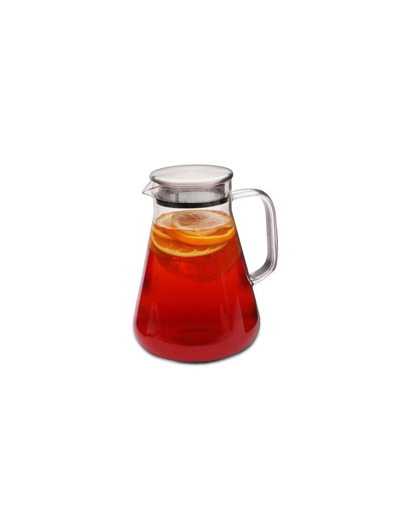 Weis 17037 Teekanne aus Borosilikatglas mit Filter im Deckel 1200 ml