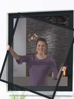 Fensterbausatz Master SLIM 130x150cm anthrazit Pollenschutzgewebe 100690707-VH