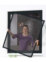 Fensterbausatz Master SLIM 130x150cm anthrazit Pollenschutzgewebe 100690707-VH