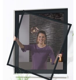 Fensterbausatz Master SLIM 130x150cm anthrazit Pollenschutzgewebe 100690707-VH
