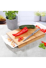 Schneidebrett Bambus mit 2 Schalen 28550