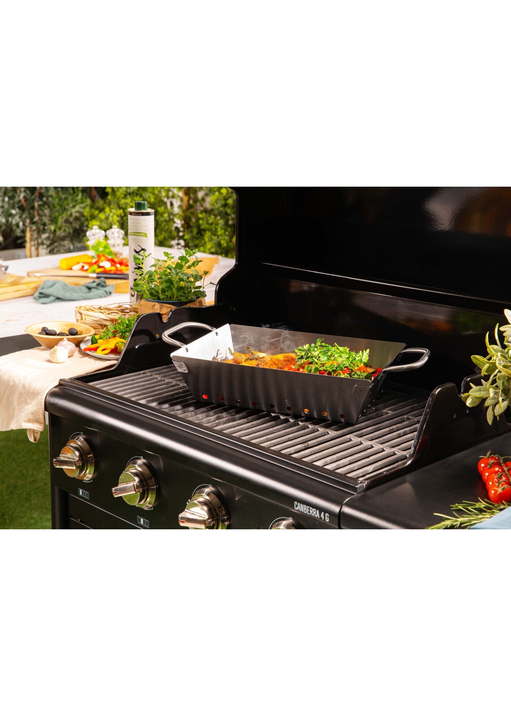 Edelstahl Grillschale 33,5x24,5x8,5cm 202970119-HE