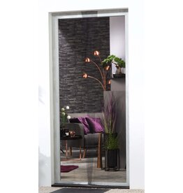 CULEX 100450101-CU Fliegengitter Türvorhang 2x60x210cm weiss mit Klettband