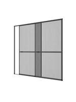 Fliegengitter Doppelschiebetür Schiebetür anthrazit 240x240cm 101340107-VH
