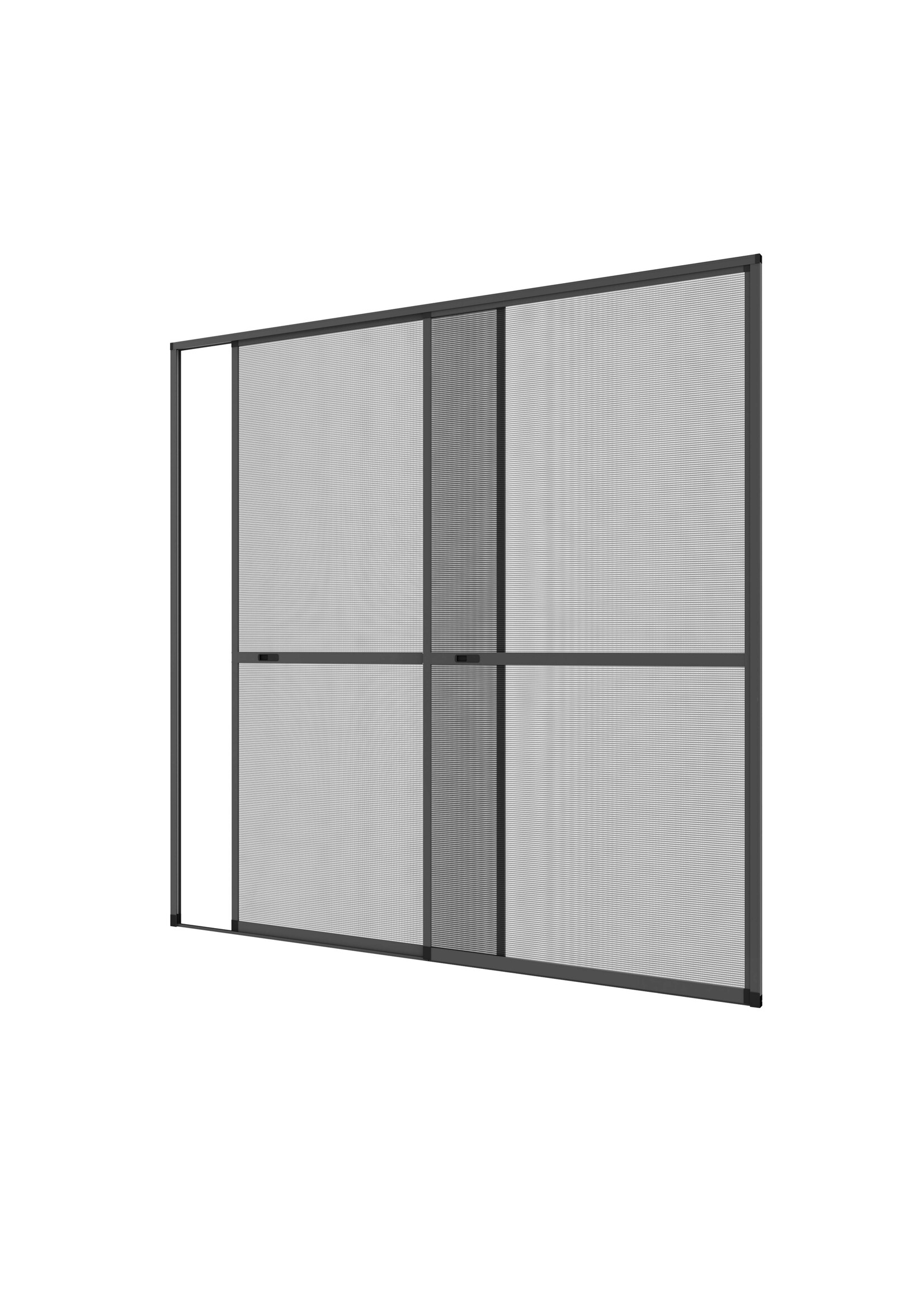 Fliegengitter Doppelschiebetür Schiebetür anthrazit 240x240cm 101340107-VH