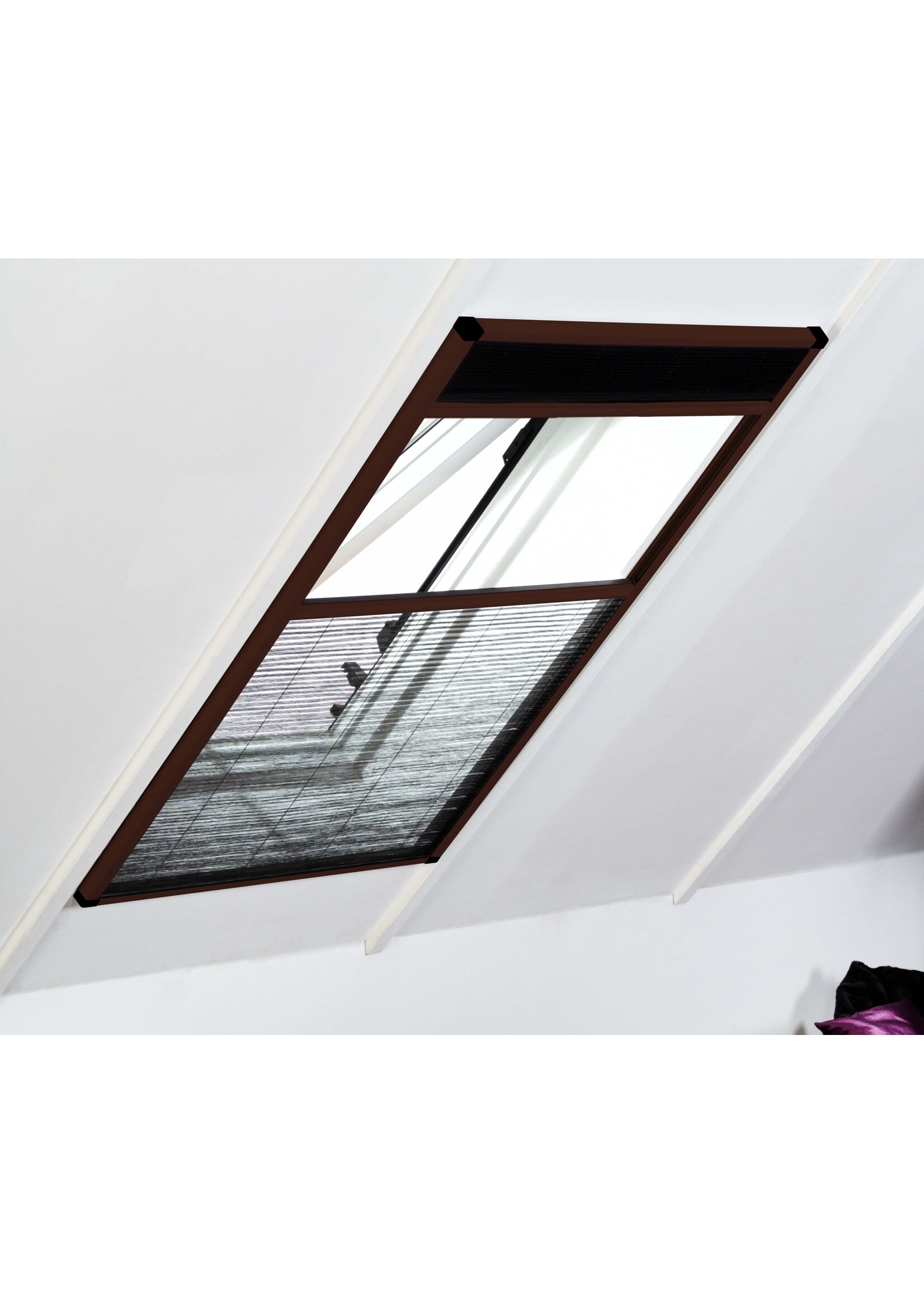 Kombi Dachfenster Plissee mit Sonnenschutz 110x160cm braun 101170102-VH