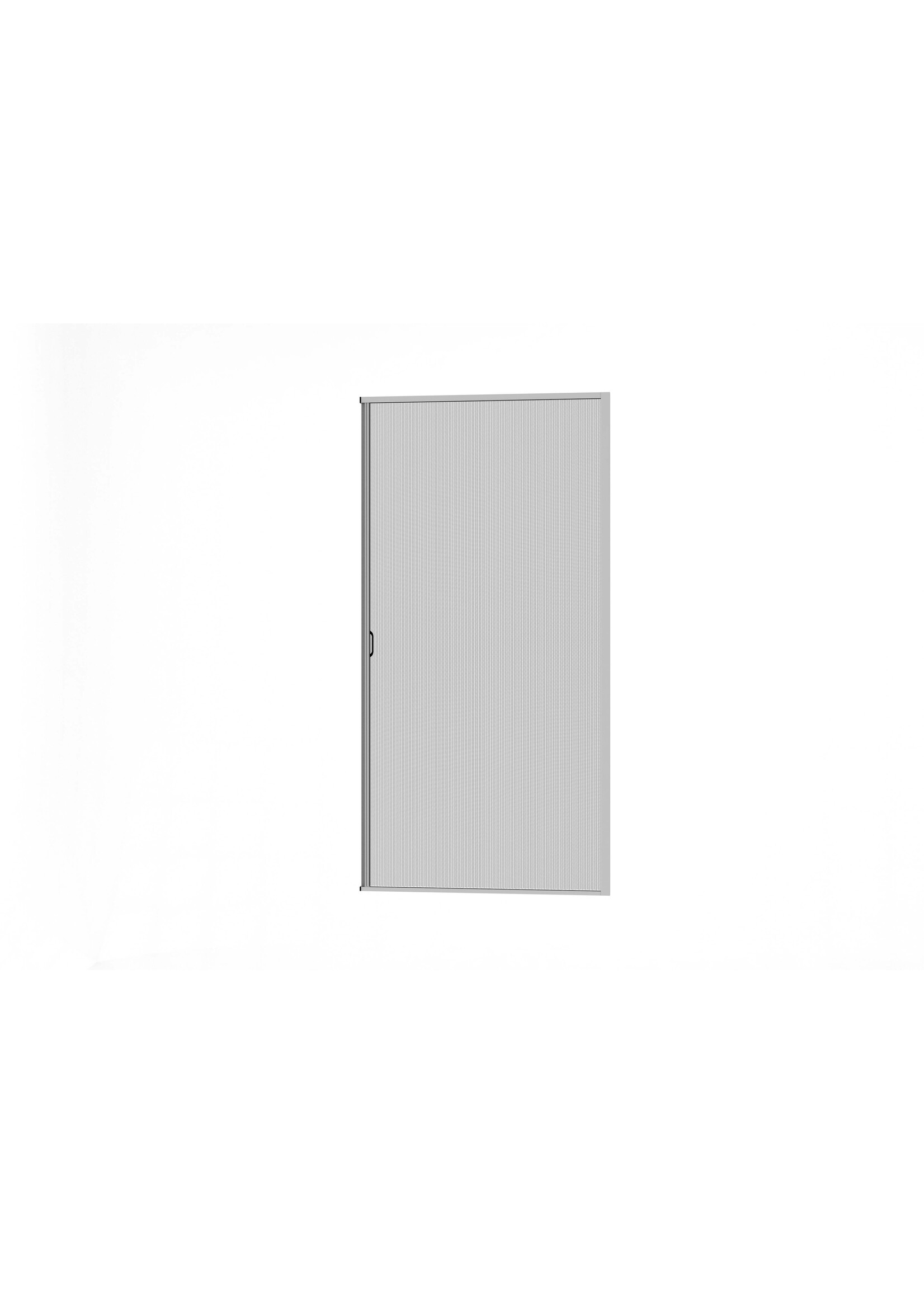 Alu Plissee Tür Professional 125x220 kürzbar weiss 101460101-VH