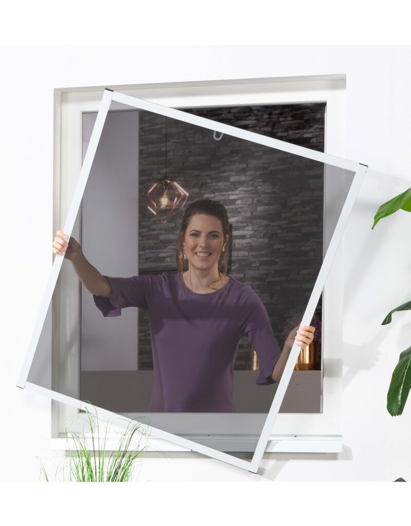 Fensterbausatz Master SLIM 130x150cm weiss Pollenschutzgewebe 100690701-VH