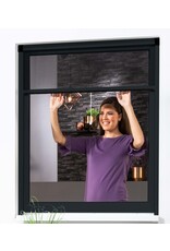 Fliegengitter Alu Rollobausatz für Fenster smart 80x160cm anthrazit 100910207-VH