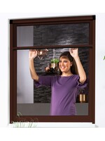 Fliegengitter Alu Rollobausatz für Fenster smart 160x160cm braun 100910402-VH