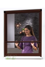 Fliegengitter Alu Rollobausatz für Fenster smart 160x160cm braun 100910402-VH