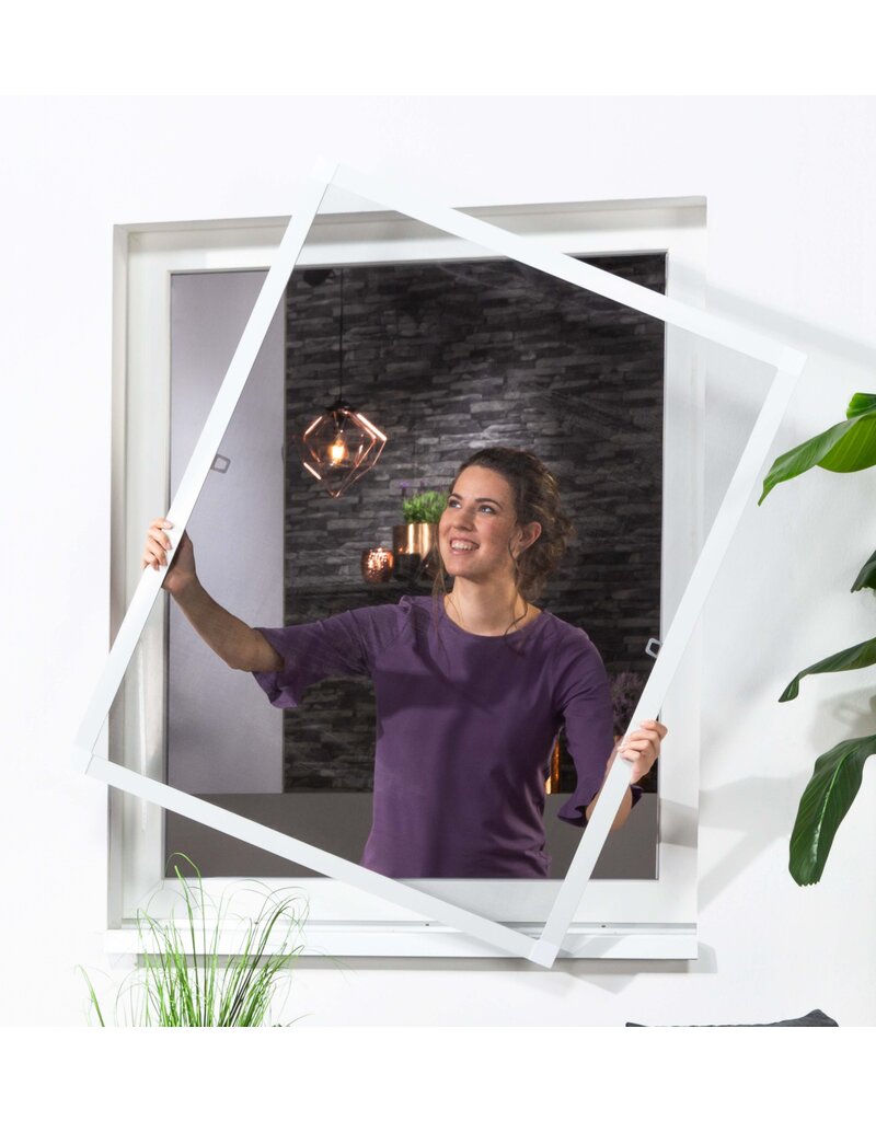 Fliegengitter Fensterbausatz flächenbündig 130x150 weiss 101025101-VH