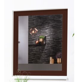 Fliegengitter Fensterbausatz flächenbündig 130x150 braun 101025102-VH