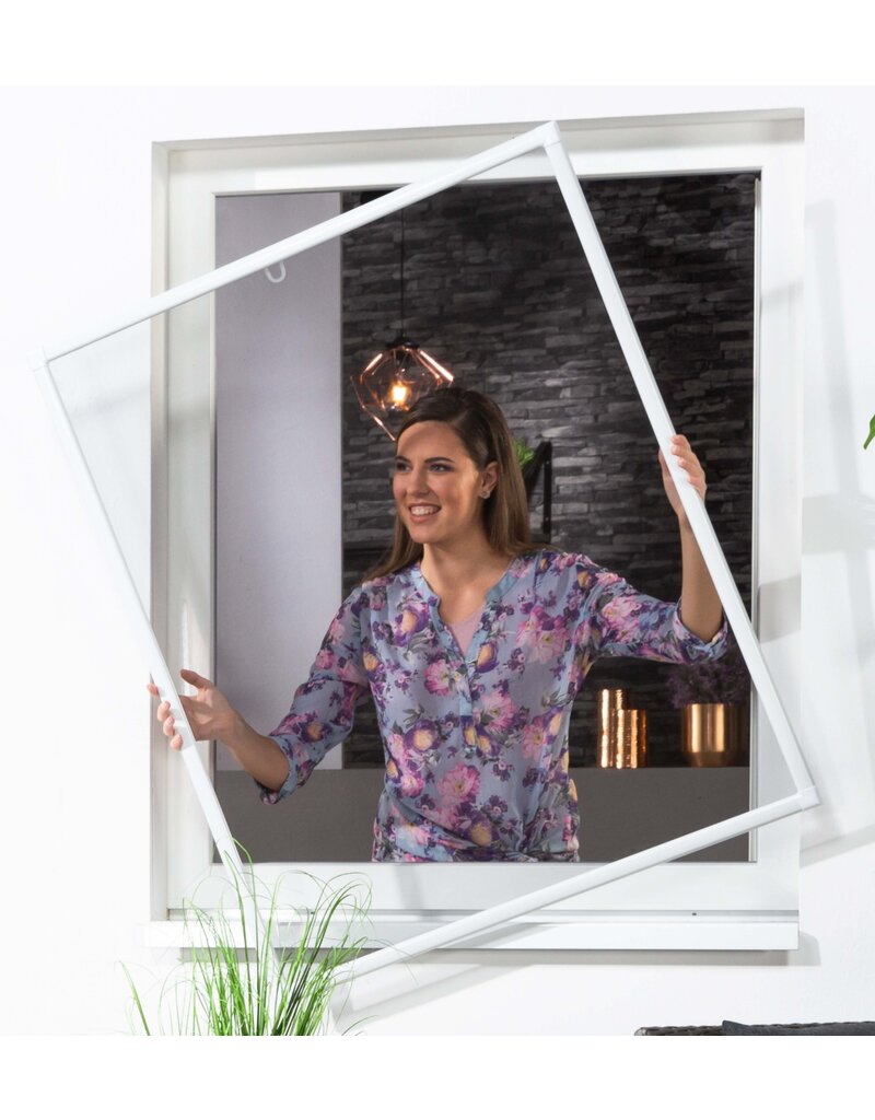 Fliegengitter Fensterbausatz BASIC 100x120cm weiss 101550201-VH