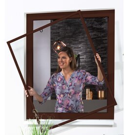 Fliegengitter Fensterbausatz BASIC 100x120cm braun 101550202-VH