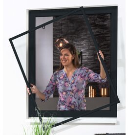 Fliegengitter Fensterbausatz BASIC 100x120cm anthrazit 101550207-VH