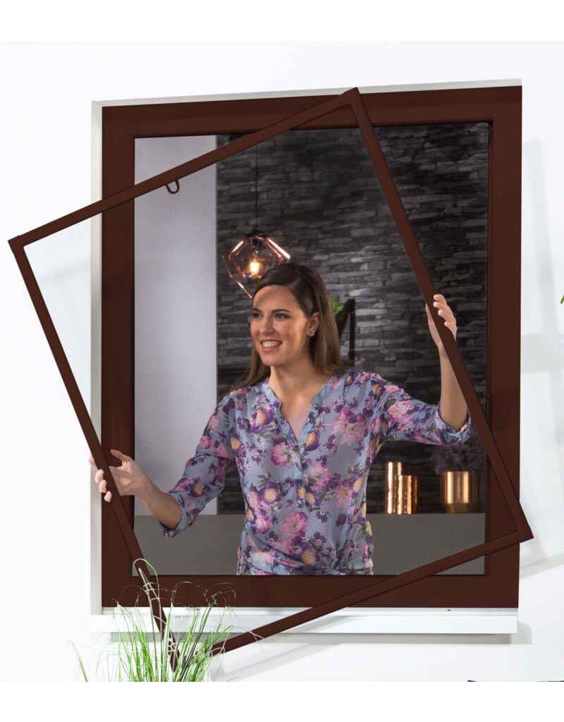 Fliegengitter Fensterbausatz BASIC 120x140cm braun 101550302-VH