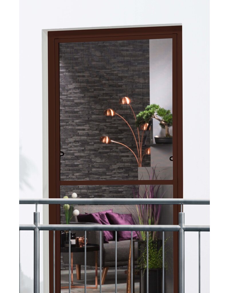 Fliegengitter Fensterbausatz Master XL SLIM 130x220cm braun 101580102-VH