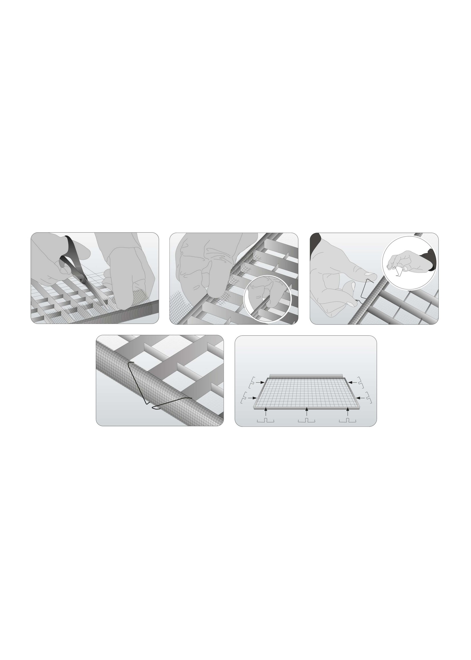 Home & Garden 100500103-VH Lichtschachtnetz aus Aluminium 60x120cm