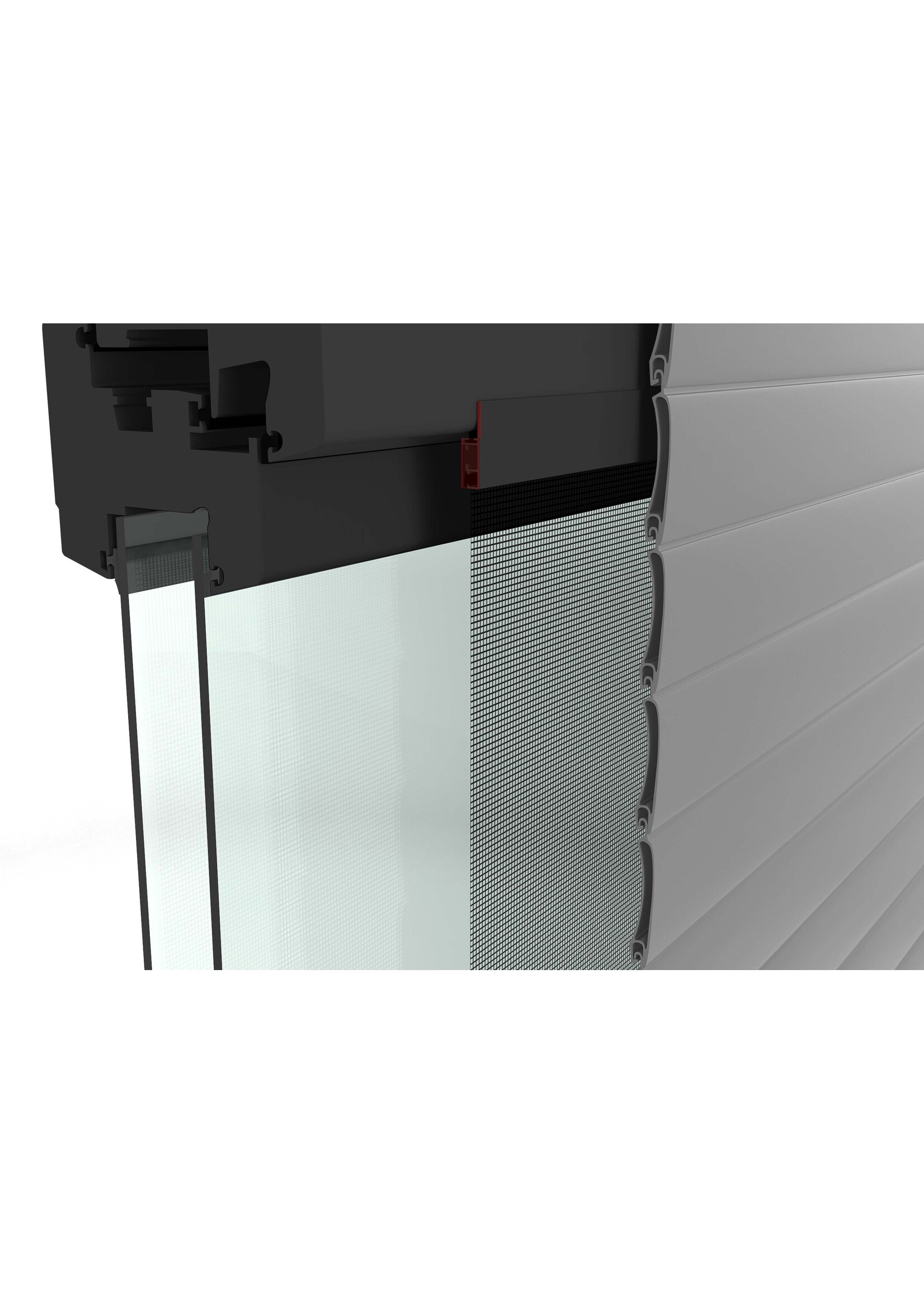 Fliegengitter Tür Bausatz flächenbündig 100x210cm anthrazit 101620107-VH