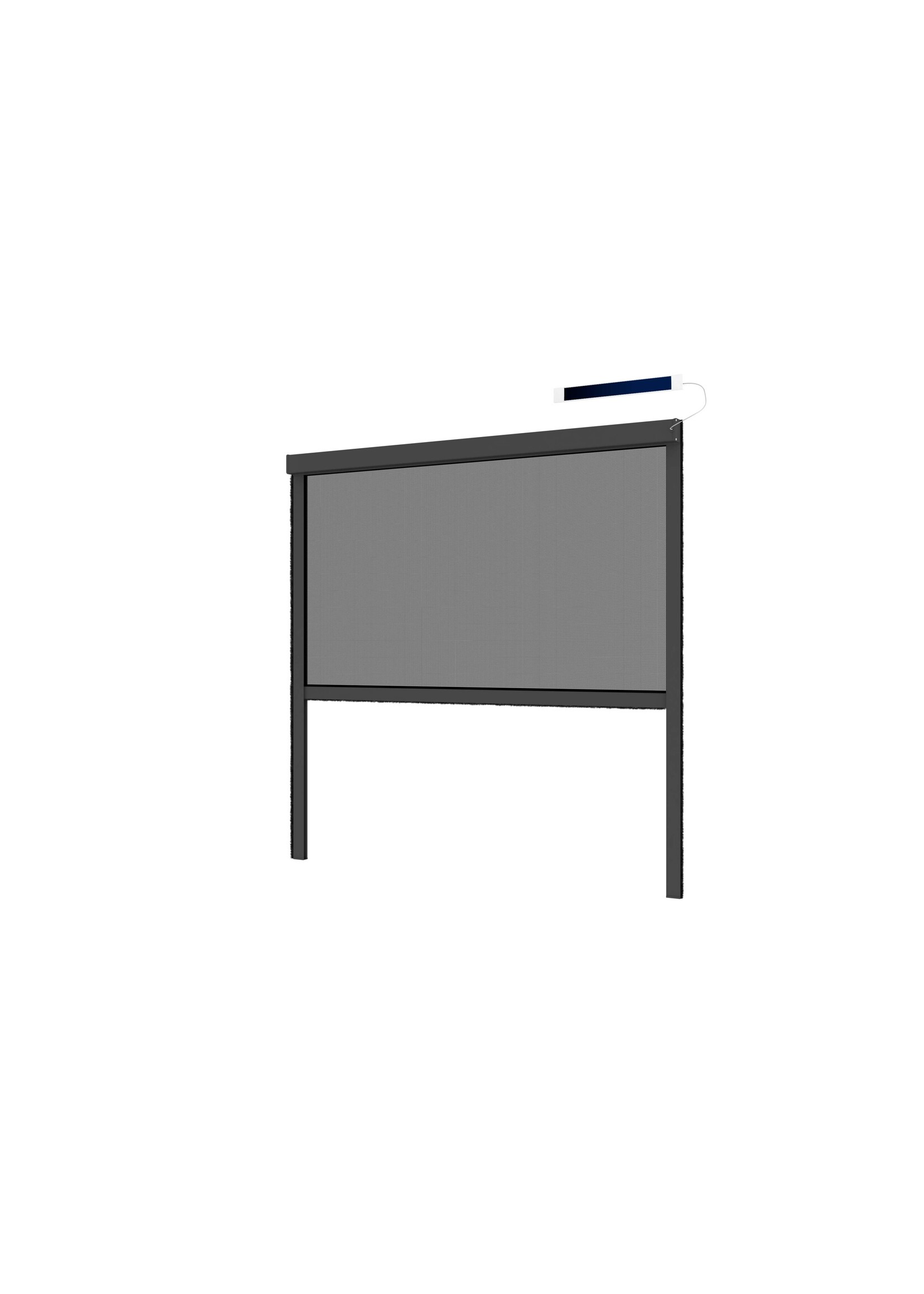 Insektenschutz Rollo elektrisch Solar 130x160 anthrazit 101830307-VH