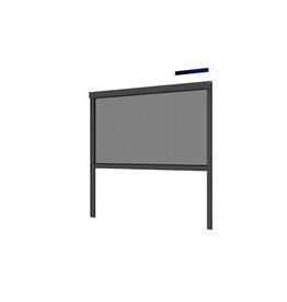 Insektenschutz Rollo elektrisch Solar 130x160 anthrazit 101830307-VH