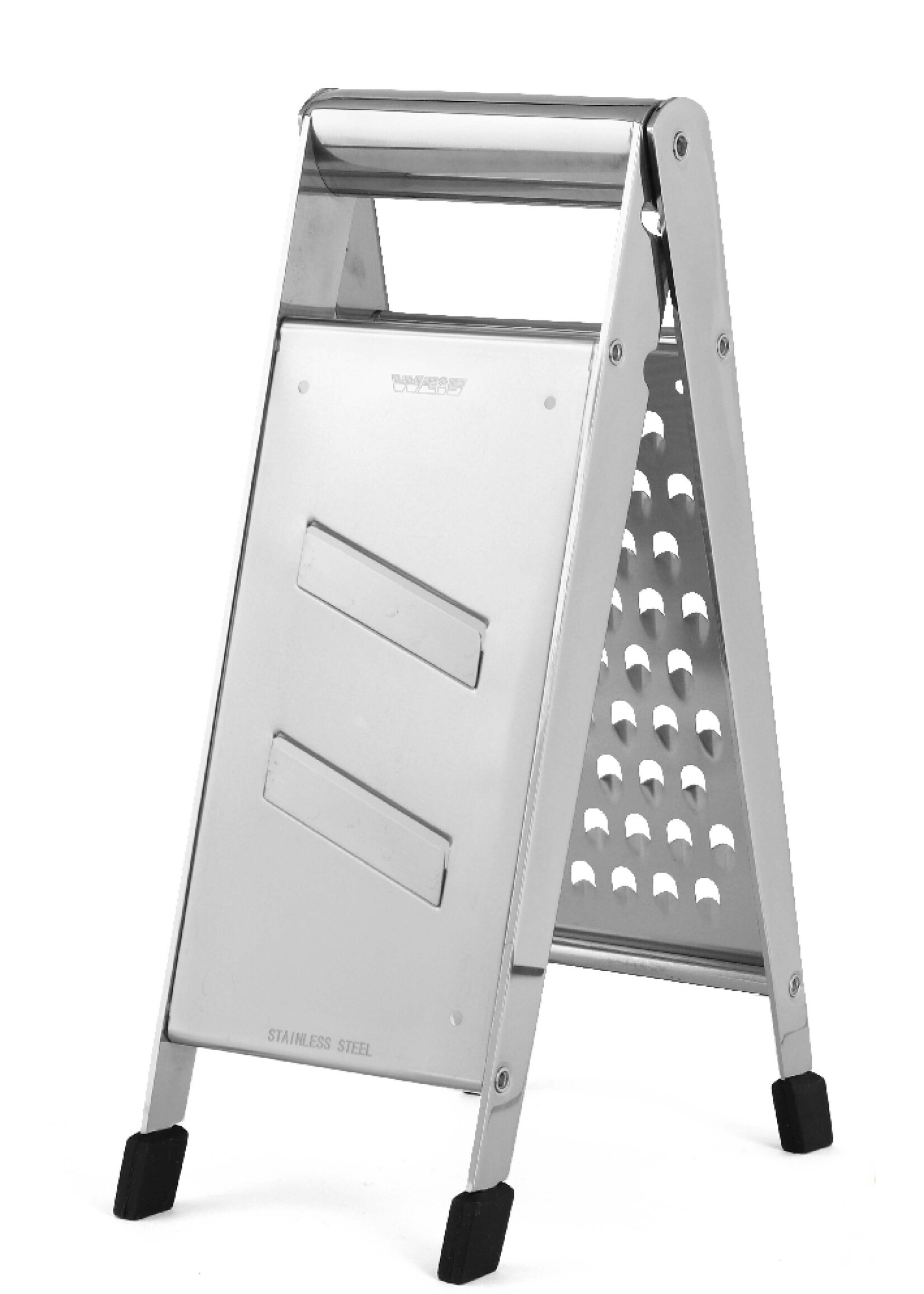 Weis 12455 Edelstahl Klappreibe Hobel mit 2 Reibeflächen