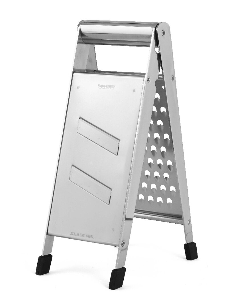 Weis 12455 Edelstahl Klappreibe Hobel mit 2 Reibeflächen