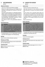 HI 94157 Beetumrandung Beeteinfassung Steinoptik Länge ca. 2,55m