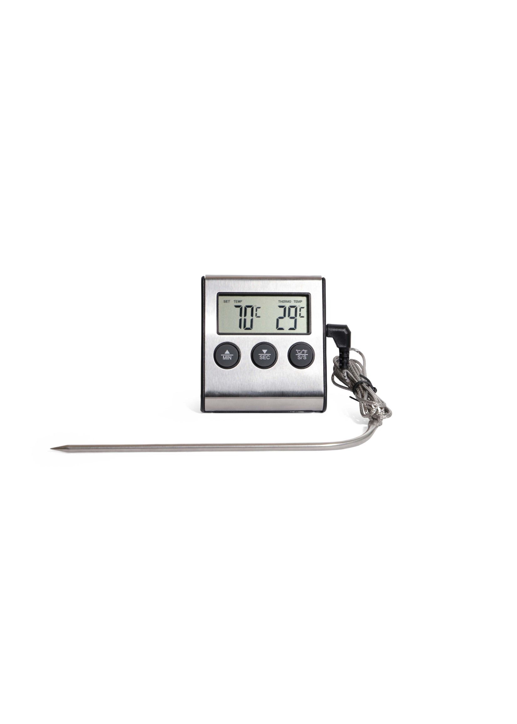 Weis 15257 Digitalthermometer Bratenthermometer Timer digital bis 250 Grad
