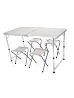 Camping Set Klapptisch und 4 Klapphocker 2720