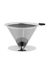 Edelstahl Kaffeefilter Dauerfilter mit Bürste 13058