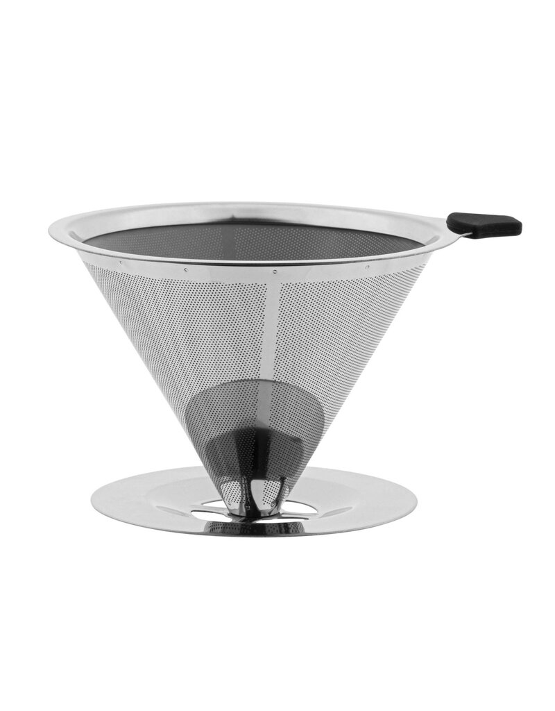 Edelstahl Kaffeefilter Dauerfilter mit Bürste 13058