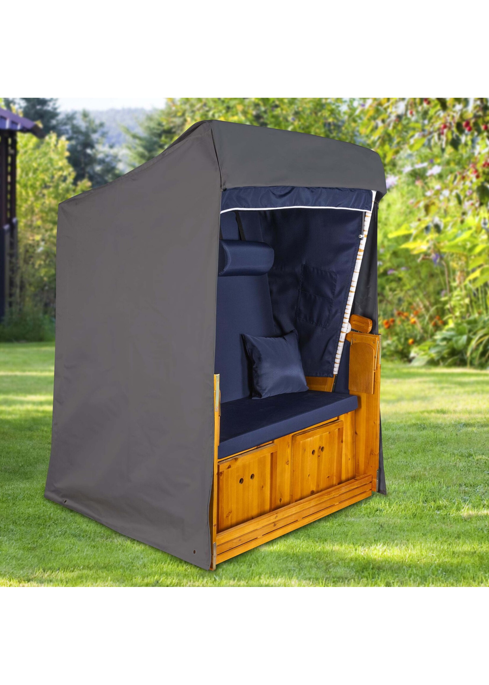Schutzhülle für Strandkorb 150x105x165/140cm anthrazit 61082