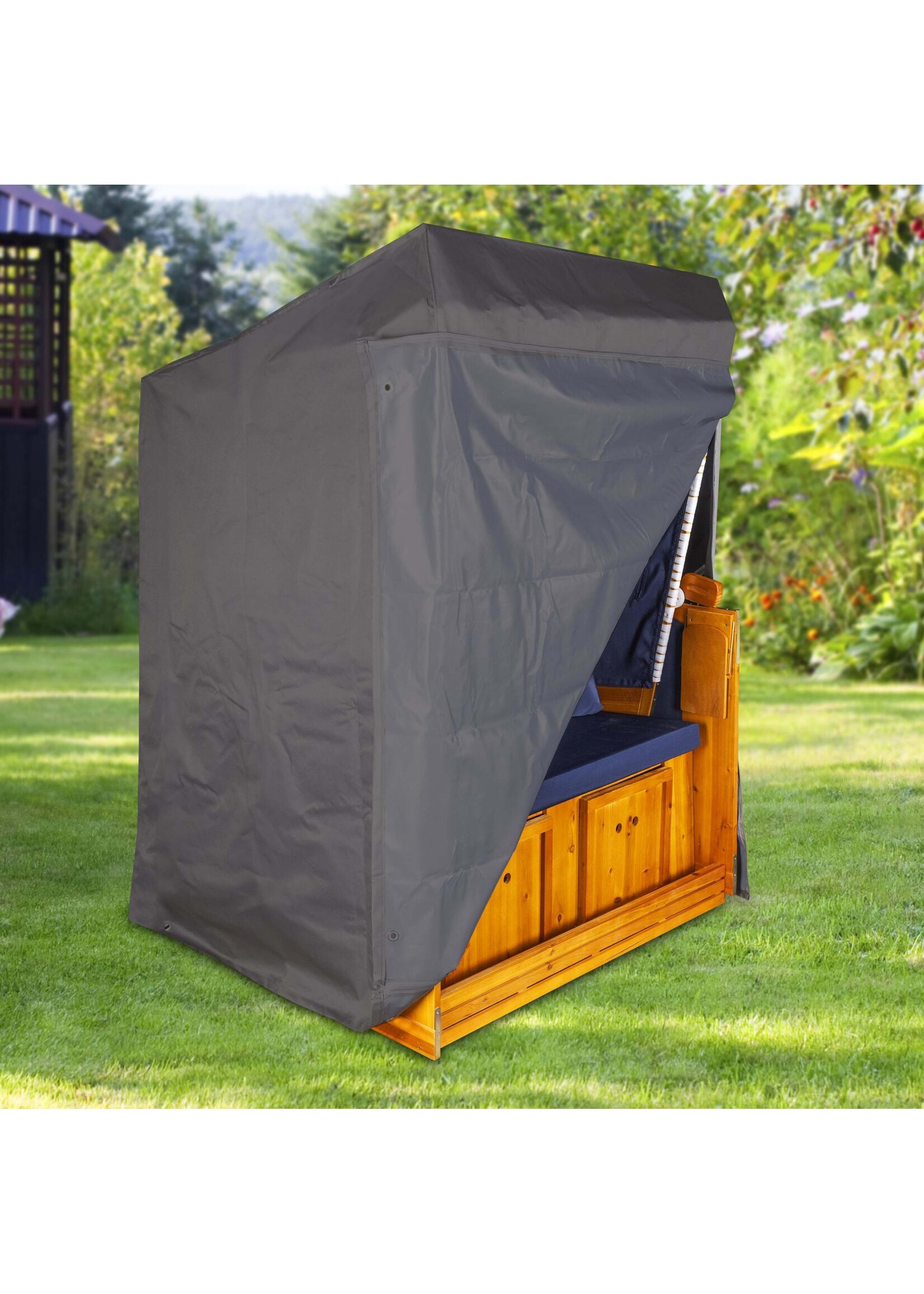 Schutzhülle für Strandkorb 150x105x165/140cm anthrazit 61082
