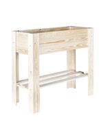 Hochbeet aus Holz mit Ablage 62924