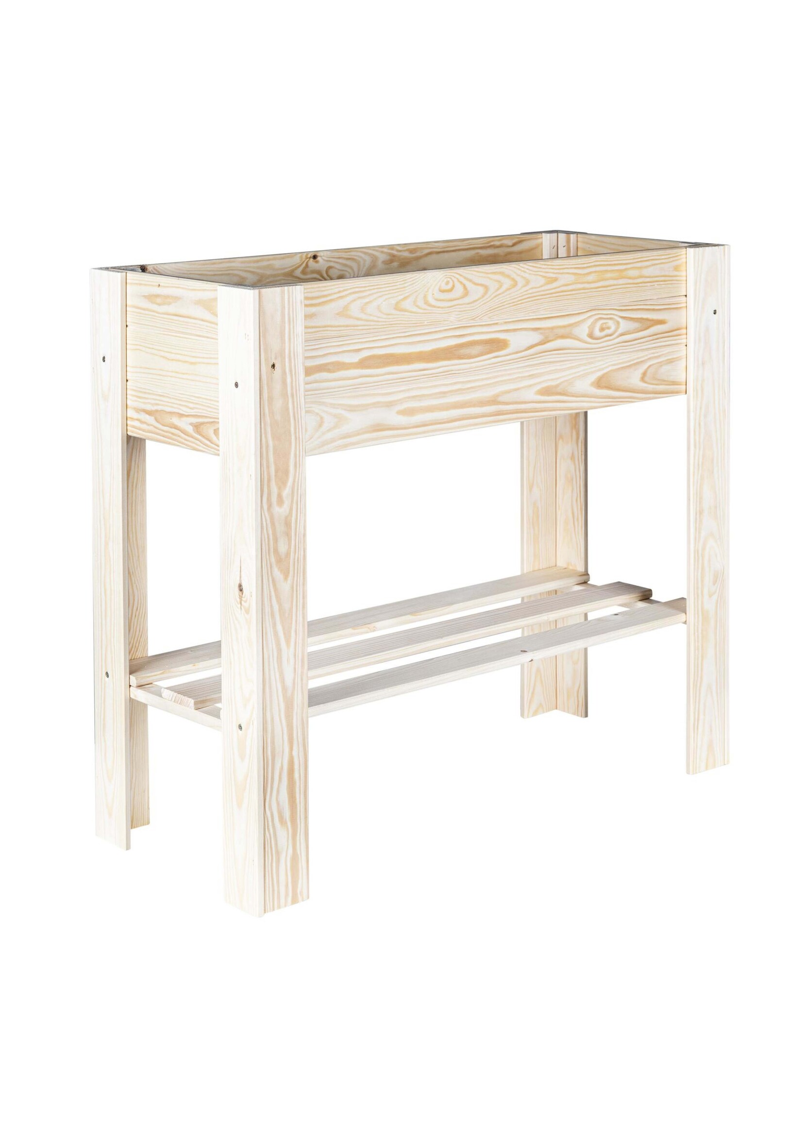 Hochbeet aus Holz mit Ablage 62924