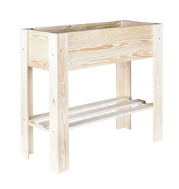 Hochbeet aus Holz mit Ablage 62924