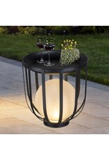 Tisch Beistelltisch mit Solar LED Kugellampe 70486