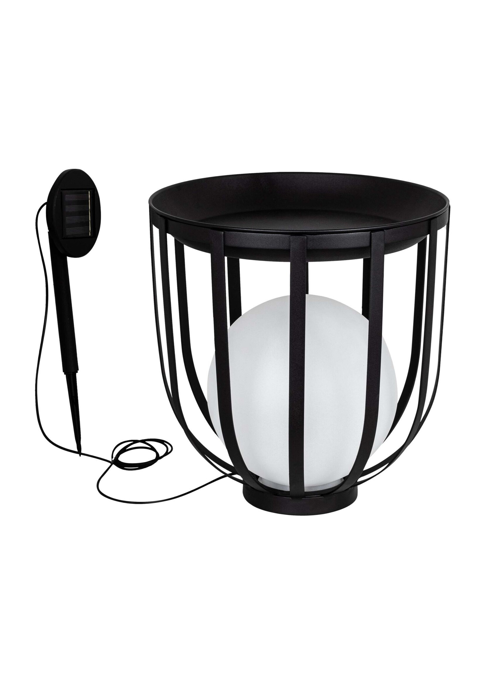 Tisch Beistelltisch mit Solar LED Kugellampe 70486